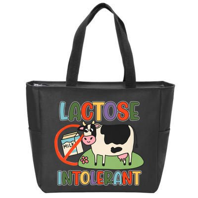 Lactose Intolerant Funny Sarcastic Meme Zip Tote Bag