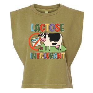 Lactose Intolerant Funny Sarcastic Meme Garment-Dyed Women's Muscle Tee