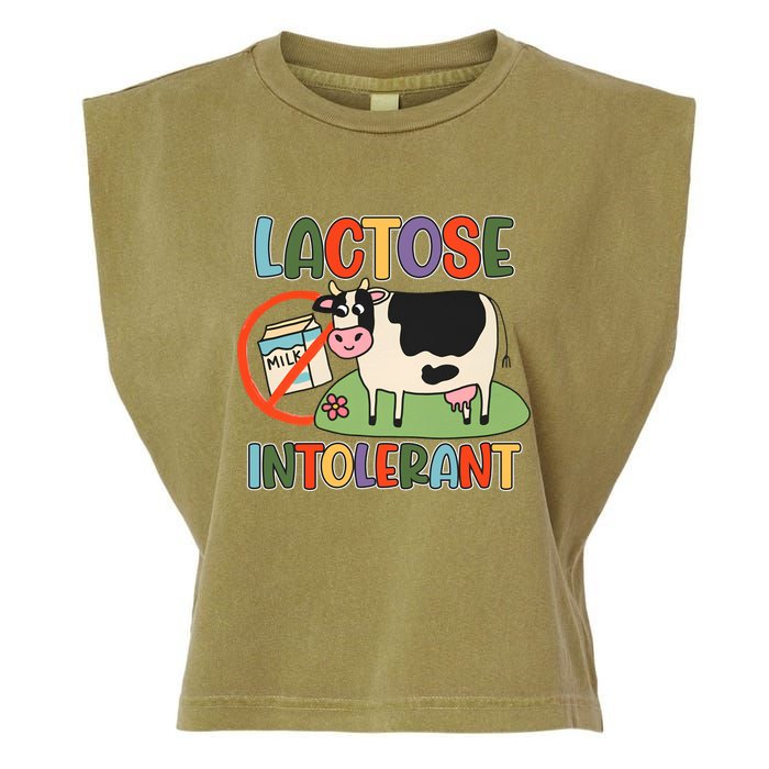 Lactose Intolerant Funny Sarcastic Meme Garment-Dyed Women's Muscle Tee