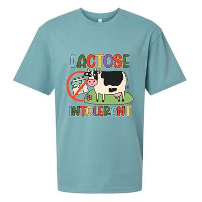 Lactose Intolerant Funny Sarcastic Meme Sueded Cloud Jersey T-Shirt