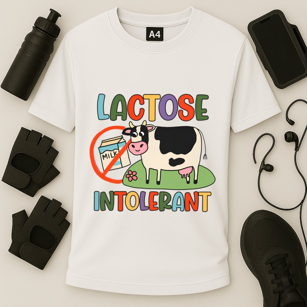 Lactose Intolerant Funny Sarcastic Meme Performance Shirt