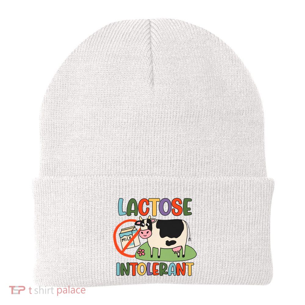 Lactose Intolerant Funny Sarcastic Meme Beanie