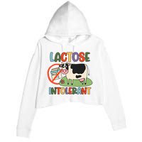 Lactose Intolerant Funny Sarcastic Meme Crop Fleece Hoodie