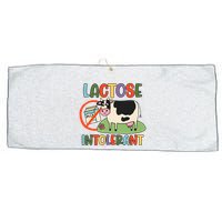 Lactose Intolerant Funny Sarcastic Meme Large Microfiber Waffle Golf Towel