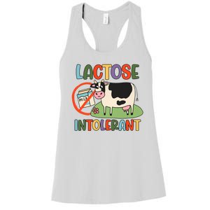 Lactose Intolerant Funny Sarcastic Meme Women's Racerback Tank