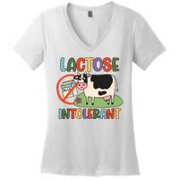 Lactose Intolerant Funny Sarcastic Meme Women's V-Neck T-Shirt