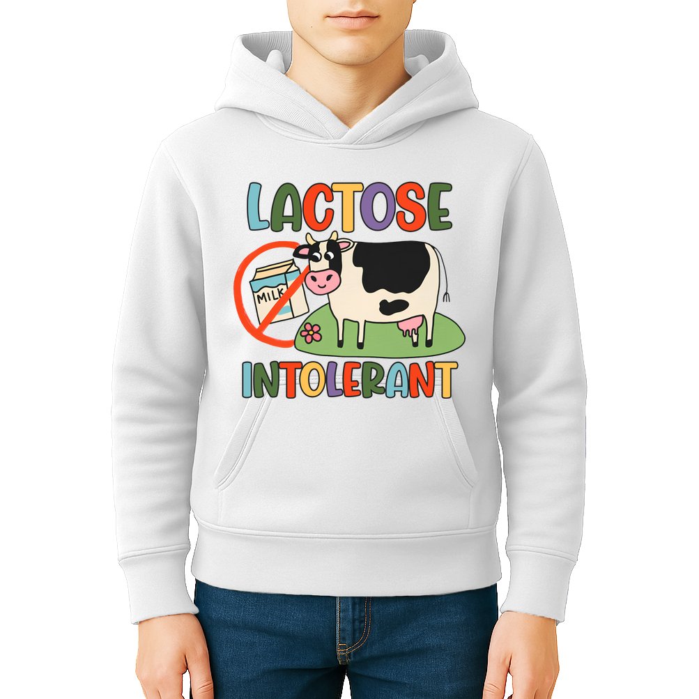 Lactose Intolerant Funny Sarcastic Meme Kids Hoodie