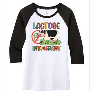 Lactose Intolerant Funny Sarcastic Meme Women's Tri-Blend 3/4-Sleeve Raglan Shirt