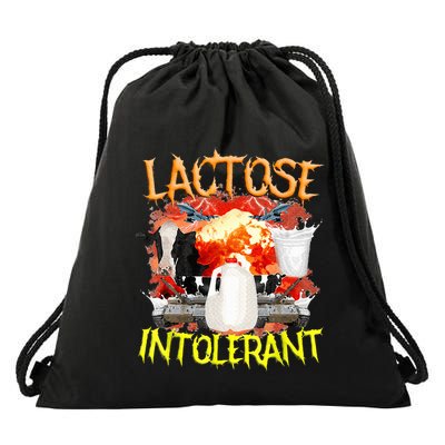 Lactose Intolerant Funny Sarcasm Oddly Specific Drawstring Bag