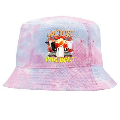 Lactose Intolerant Funny Sarcasm Oddly Specific Tie-Dyed Bucket Hat