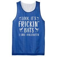 Look Its Frickin Bats I Love Halloween Bat Costume Cute Mesh Reversible Basketball Jersey Tank