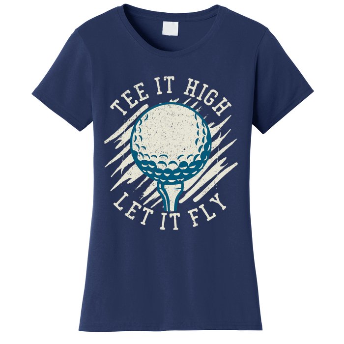 Let it Fly Distressed Golf Women's T-Shirt