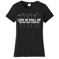 Life Is Full Of Important Choices Gun Rights Quote Gift Women's T-Shirt