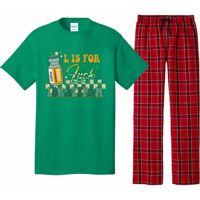 L Is For Lorazepam St Patrick's Day Nurse Pharmacist Crna Pajama Set