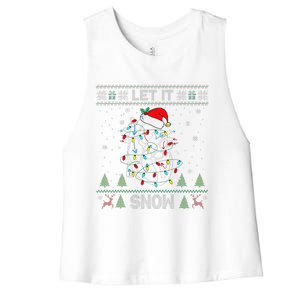 Let It Flow Cardiac Nurse Xmas Cardiology Nurse Christmas Women's Racerback Cropped Tank