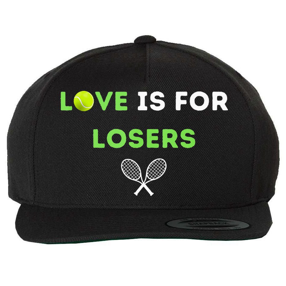 Love Is For Losers Tennis Wool Snapback Cap