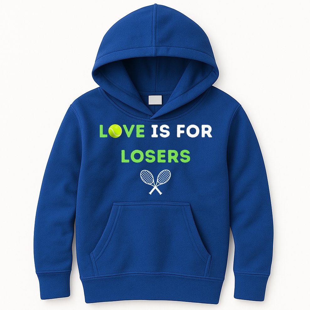 Love Is For Losers Tennis Kids Hoodie
