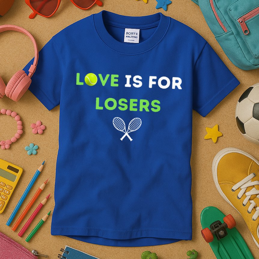 Love Is For Losers Tennis Kids T-Shirt
