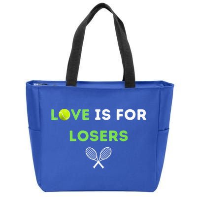 Love Is For Losers Tennis Zip Tote Bag