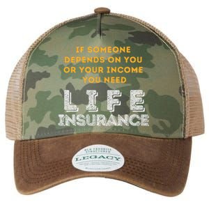 Life Insurance Financial Literacy Saying Financial Advisor Legacy Tie Dye Trucker Hat