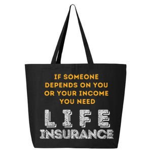 Life Insurance Financial Literacy Saying Financial Advisor 25L Jumbo Tote