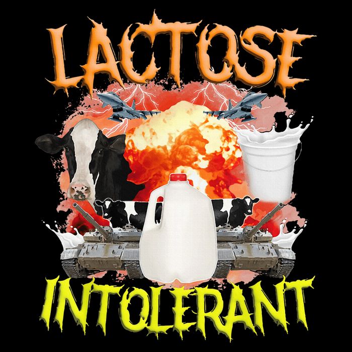 Lactose Intolerant  Funny Sarcasm Oddly Specific Meme Drawstring Bag