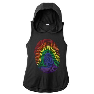 Lgbt Identity Funny Lgbt Pride Love Wins Gift Ladies PosiCharge Tri-Blend Wicking Draft Hoodie Tank