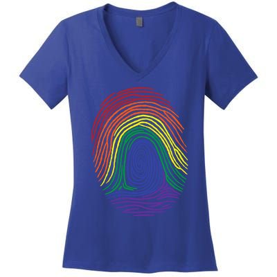 Lgbt Identity Funny Lgbt Pride Love Wins Gift Women's V-Neck T-Shirt