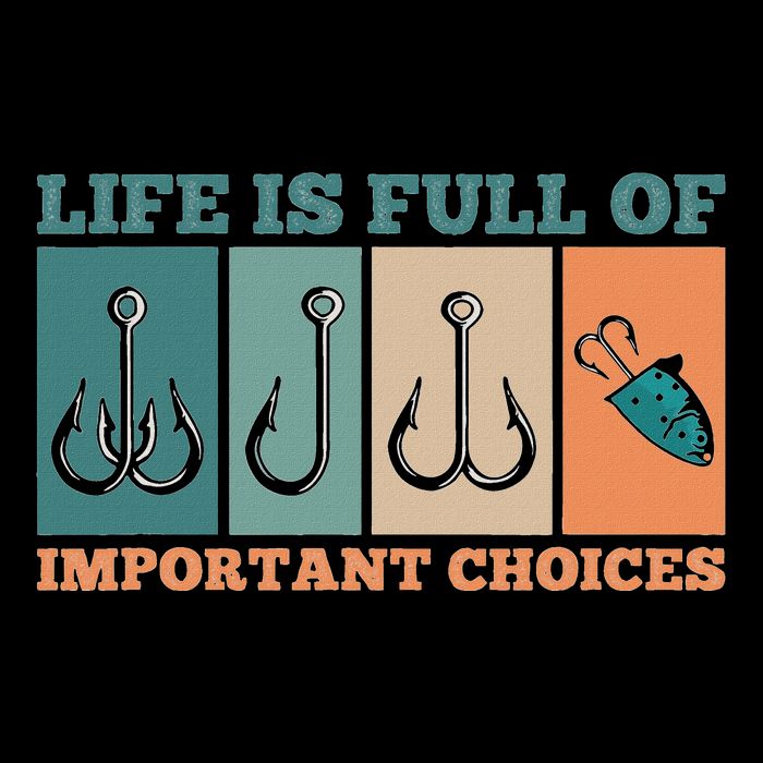 Life Is Full Of Important Choices Activity Fishing Cooling Performance Crew T-Shirt