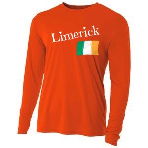 Limerick Ireland Flag Irish City Saint Patricks Day Gift Cooling Performance Long Sleeve Crew