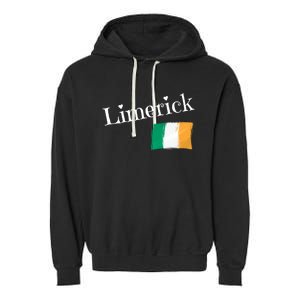 Limerick Ireland Flag Irish City Saint Patricks Day Gift Garment-Dyed Fleece Hoodie