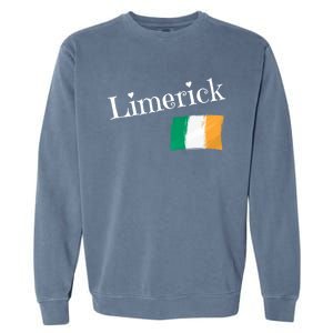 Limerick Ireland Flag Irish City Saint Patricks Day Gift Garment-Dyed Sweatshirt