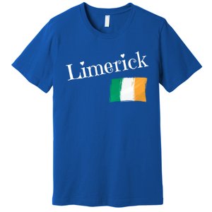 Limerick Ireland Flag Irish City Saint Patricks Day Gift Premium T-Shirt