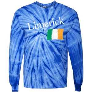 Limerick Ireland Flag Irish City Saint Patricks Day Gift Tie-Dye Long Sleeve Shirt