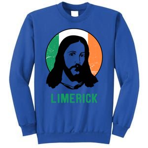 Limerick Ireland Flag Jesus St Patricks Day Cool Gift Sweatshirt