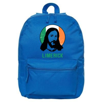 Limerick Ireland Flag Jesus St Patricks Day Cool Gift 16 in Basic Backpack