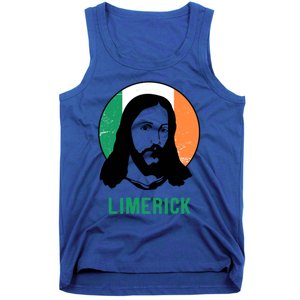 Limerick Ireland Flag Jesus St Patricks Day Cool Gift Tank Top