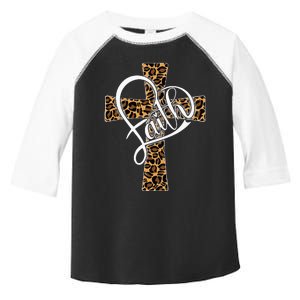 Love In Faith Tees Christian Religious Leopard Cheetah Cross Toddler Fine Jersey T-Shirt