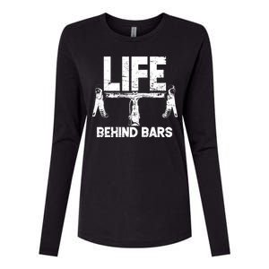 Life Behind Bars Bicycle  Womens Cotton Relaxed Long Sleeve T-Shirt