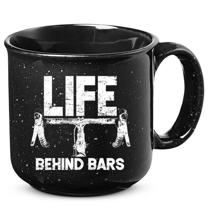 Life Behind Bars Bicycle  15oz Campfire Ceramic Mug