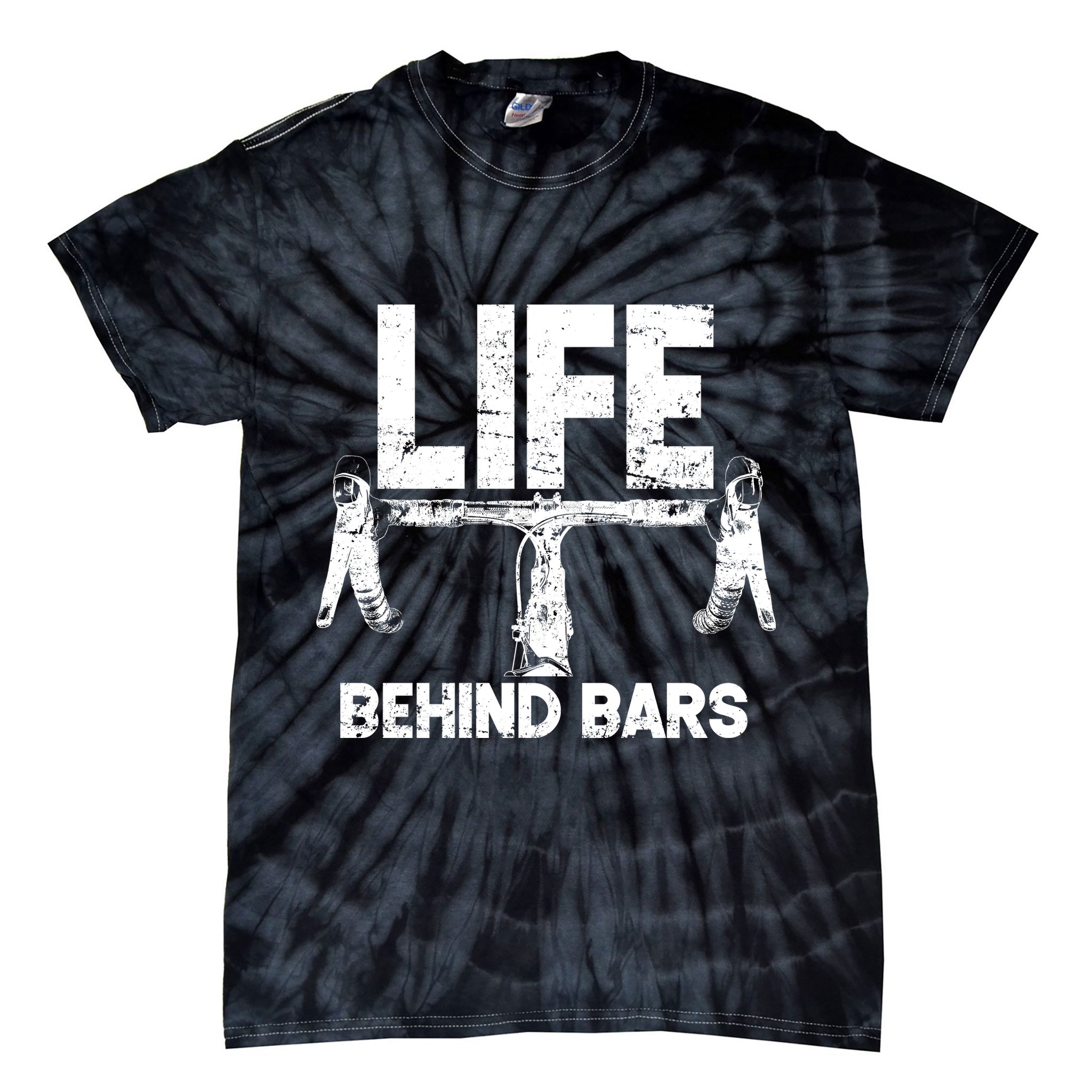 Life Behind Bars Bicycle  Tie-Dye T-Shirt