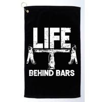 Life Behind Bars Bicycle  Golf Towel