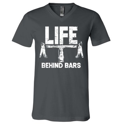 Life Behind Bars Bicycle  V-Neck T-Shirt