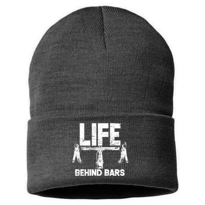 Life Behind Bars Bicycle  Sustainable Knit Beanie