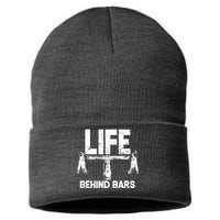 Life Behind Bars Bicycle  Sustainable Knit Beanie