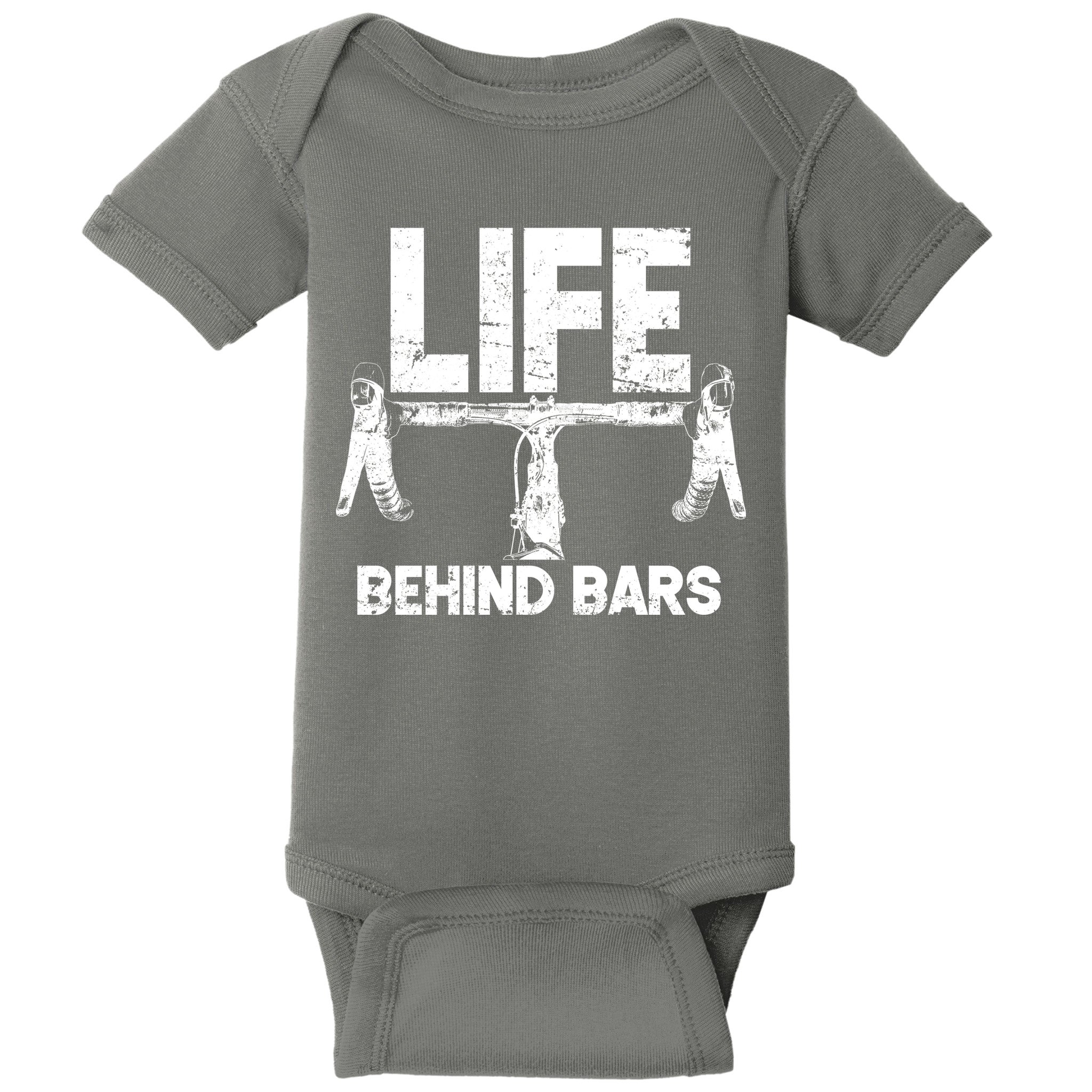 Life Behind Bars Bicycle  Baby Bodysuit
