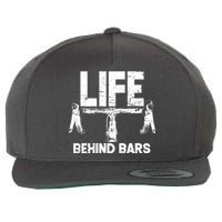 Life Behind Bars Bicycle  Wool Snapback Cap