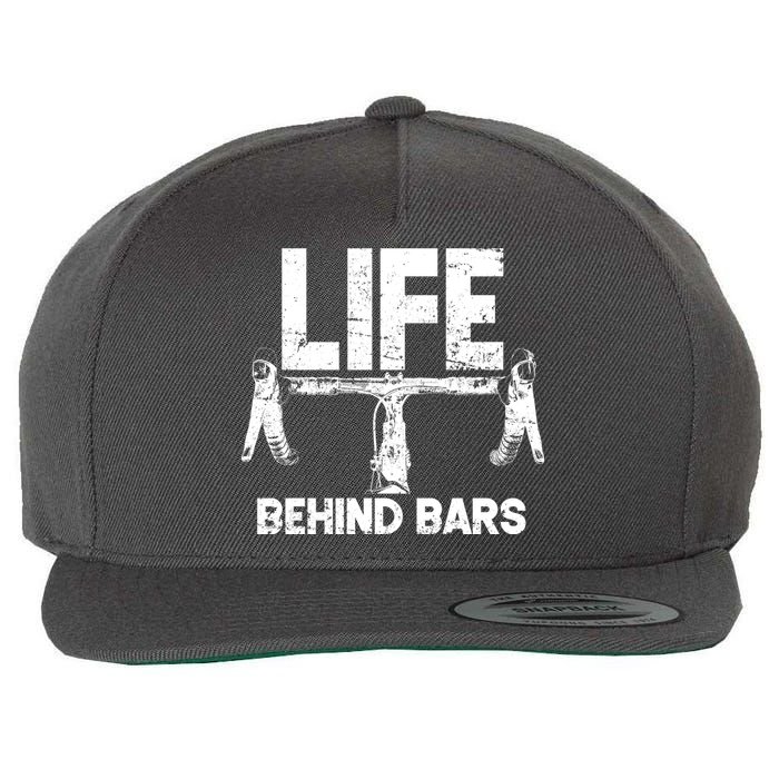 Life Behind Bars Bicycle  Wool Snapback Cap