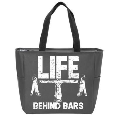 Life Behind Bars Bicycle  Zip Tote Bag