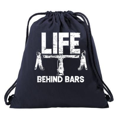 Life Behind Bars Bicycle  Drawstring Bag